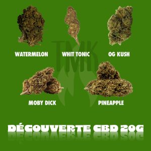 Pack de 20g 5 variétés de 4g chacune